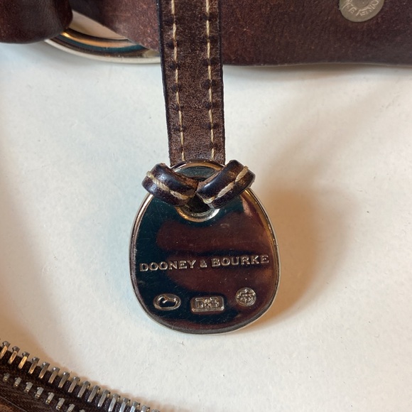 Dooney & Bourke Red Crocodile Embossed Leather Hobo - Picture 7 of 14